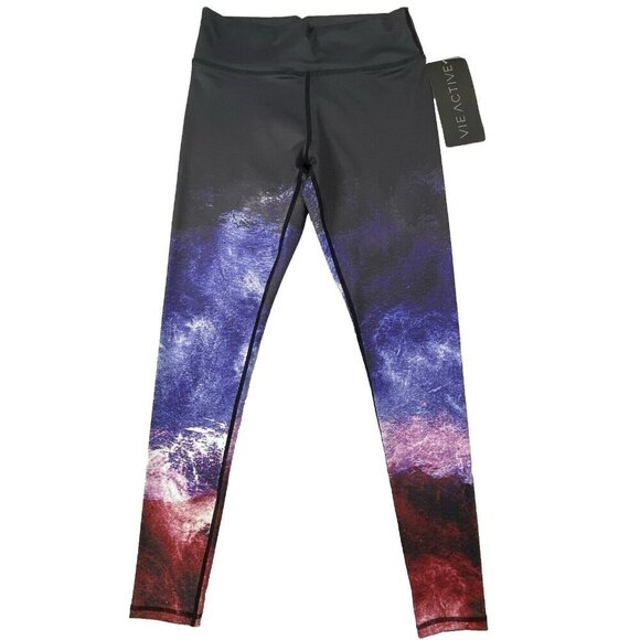 VIE ACTIVE Rockwell Skinny Athletic Workout Legging Pants Womens size S Ocean - Picture 1 of 8